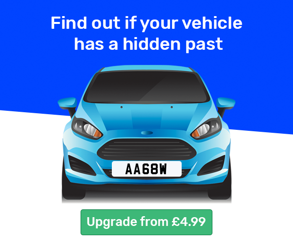 car tax check for AA68W