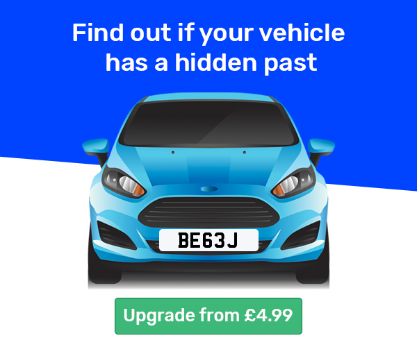 car tax check for BE63J